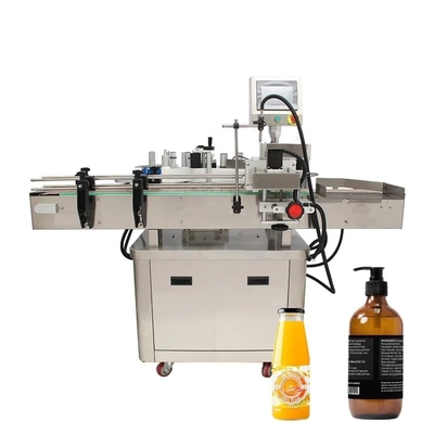 Etichetta adesiva di bottiglia di vetro rotonda Macchina di etichettatura automatica per bevande alimentari