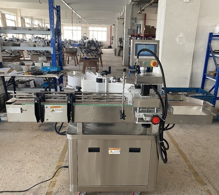 Etichetta adesiva di bottiglia di vetro rotonda Macchina di etichettatura automatica per bevande alimentari