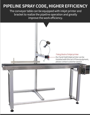1.5m Lunghezza SS Corpo materiale cintura trasportatrice Tabella per la linea di produzione semiautomatica