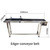 1.5m Lunghezza SS Corpo materiale cintura trasportatrice Tabella per la linea di produzione semiautomatica