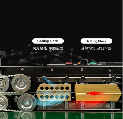220V/50HZ FR-900 macchina di sigillamento a banda continua per sacchetti di plastica