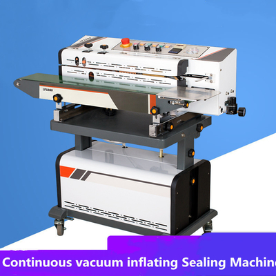 85 kg LF1080 Commercial Continuous Band Sealing Machine con sigillante a vuoto 220V/50HZ