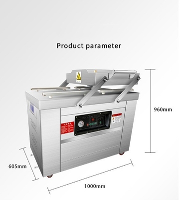 Cartoni elettrici forniti Doppia camera Macchina di imballaggio a vuoto con 1000W 750W di potenza