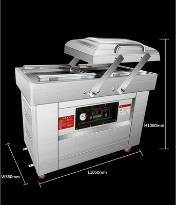 Macchina di imballaggio a vuoto a doppia camera per soia/carne/pesce/porco/ape/riso Capacità 140 kg