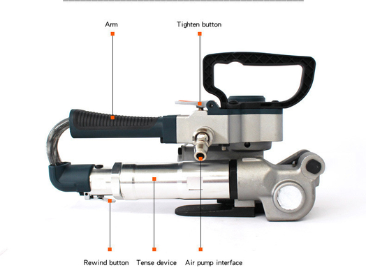 Imballaggio rapido e facile B19 Air Pneumatic Handle Strapping Tool con tempo di saldatura di 2-5s