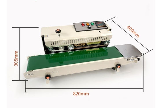 Macchina di sigillatura automatica a fascia continua in acciaio inossidabile a foglio di alluminio