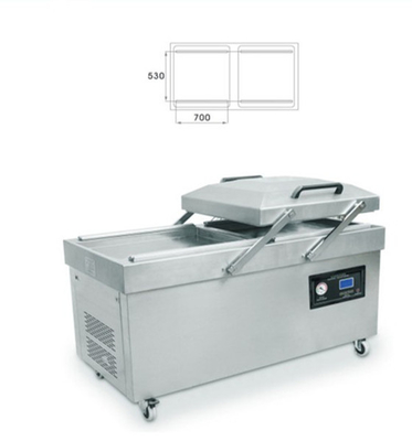 Materiale di imballaggio in legno Macchine di sigillamento a vuoto per alimenti DZ-700/2SB 70CM Grandi doppie camere