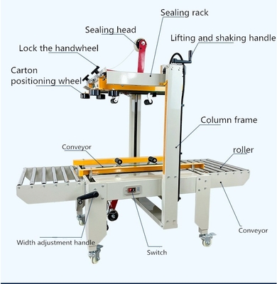 Semi-automatica FXC-6050 Case Box Taper Sealer Packing Taping Carton Sealing Machine