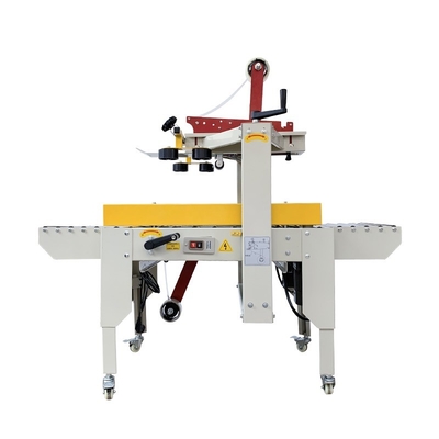 220V/50HZ Semi-automatico cartone con nastro adesivo Macchina di imballaggio di sigillamento a guida sinistra e destra