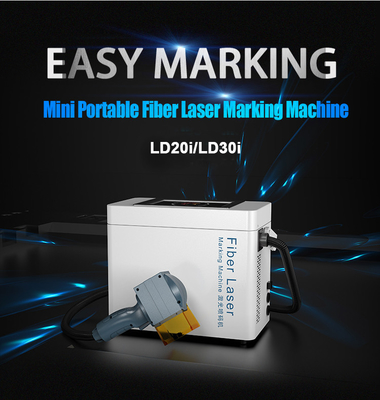 Potenza MAX ≤ 300W Gravatore laser a fibra portatile per soluzioni di marcatura di data e logo
