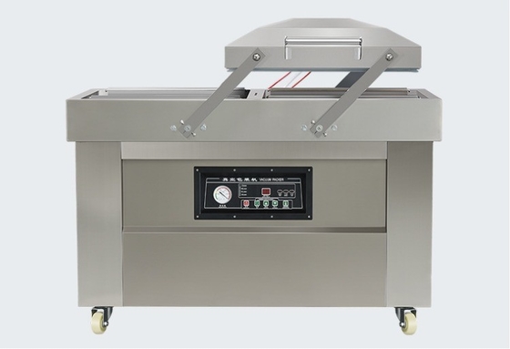 Macchina di imballaggio a vuoto alimentare a doppia camera automatica elettrica DZ-500/2SB per tessili