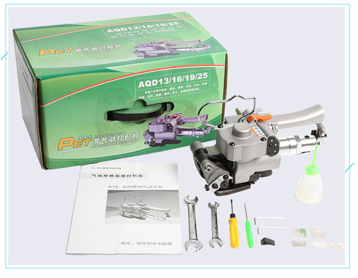 Macchina di rilegatura pneumatica semiautomatica a fasce di PP/PET per imballaggio di scatole Capacità 3.0A