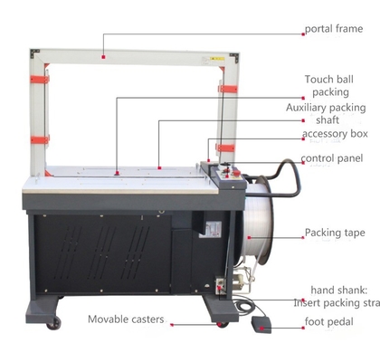 Hotelier's Go-To Easy-to-Operate High Table Hot Melt PP Tape Strapping Banding Machine