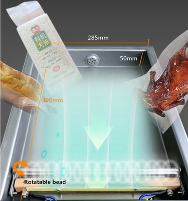 DZ260 Macchina di sigillamento a vuoto per carne fresca pesce alimenti vegetali 370W Potenza motore 27 KG