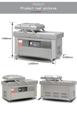 1450*650*980 sigillante a vuoto a doppia camera per macchine automatiche di imballaggio alimentare a vuoto