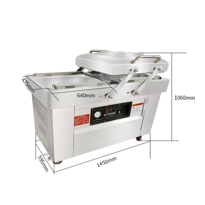 140 KG DZ600/2SB Macchina di imballaggio automatico a vuoto a doppia camera per alimenti
