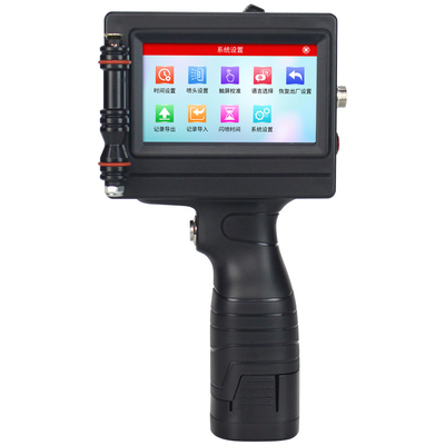 Stampante portatile a 600 dpi con solvente ecologico nero Numero di codice a barre Qr Data di scadenza