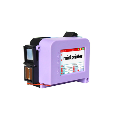 Carton Bag Mini Inkjet Batch Coding Machine con stampa 600DPI e design portatile
