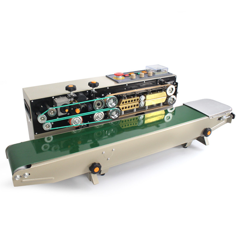 220V/110V Aluminioplastico sacchetto macchina di sigillamento termico con inchiostro solido continua data stampa