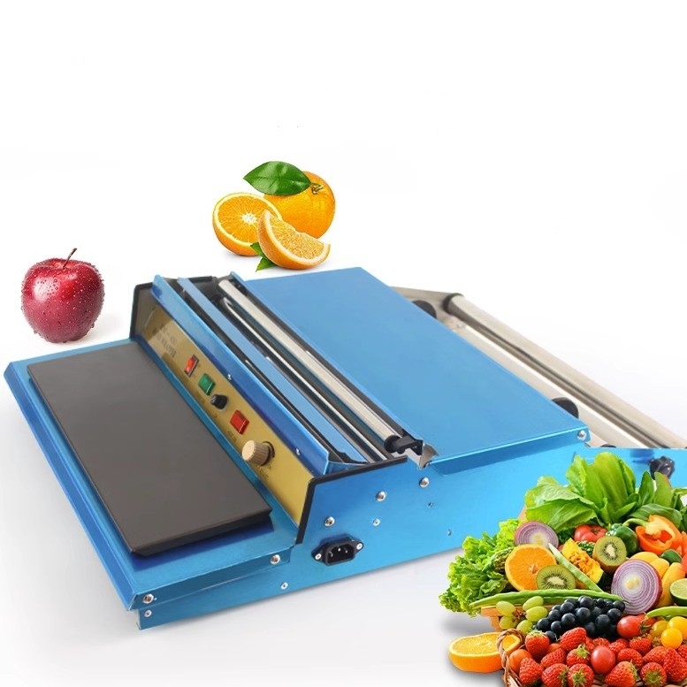 220V/50HZ Mini Plastic Stretch Cling Film Hand Wrapper Sealing Machine per frutta alimentare