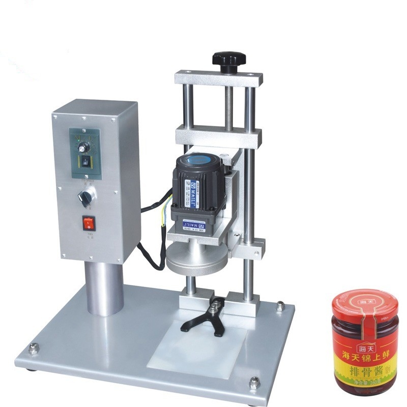 Macchina di tappo di alimentazione automatica per bottiglie e barattoli di vetro di capacità 20 kg certificata CE
