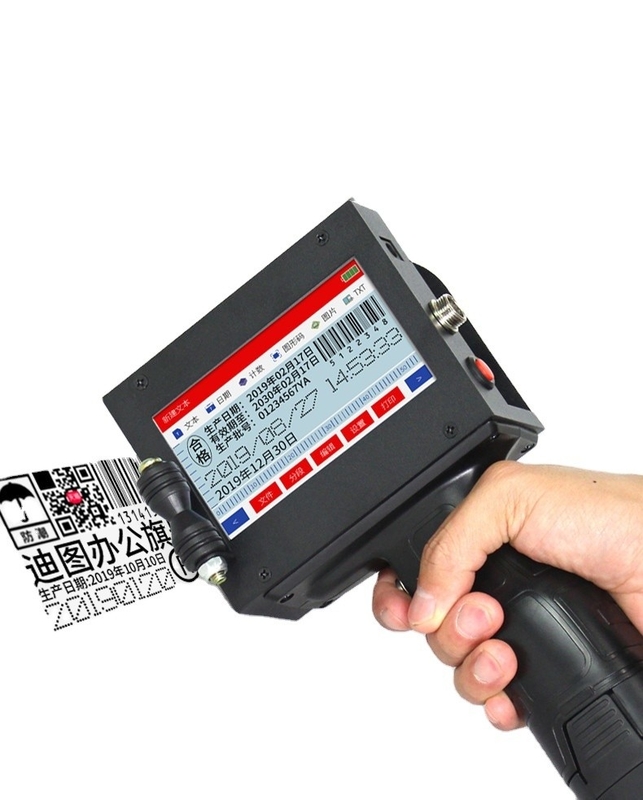25.4mm Portatile batch di codifica stampante macchina portatile stampante a getto d'inchiostro pistola piastra Tipo TIJ stampante