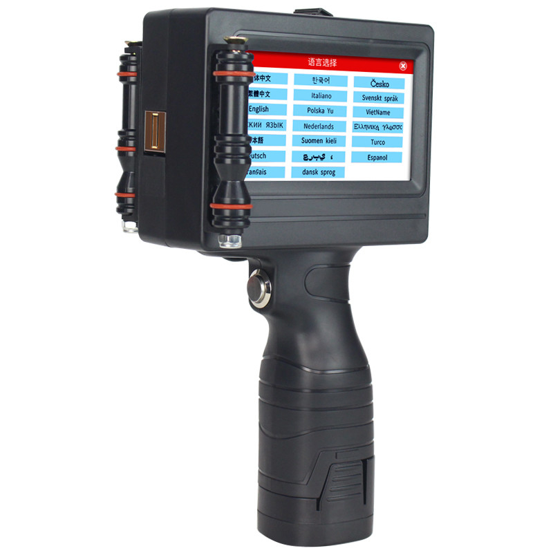 Stampante portatile a 600 dpi con solvente ecologico nero Numero di codice a barre Qr Data di scadenza