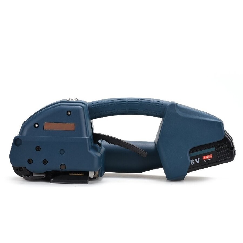 Macchina di cingolazione portatile automatica per cintura di PP PET Tempo di saldatura 2-5s Azionata a batteria