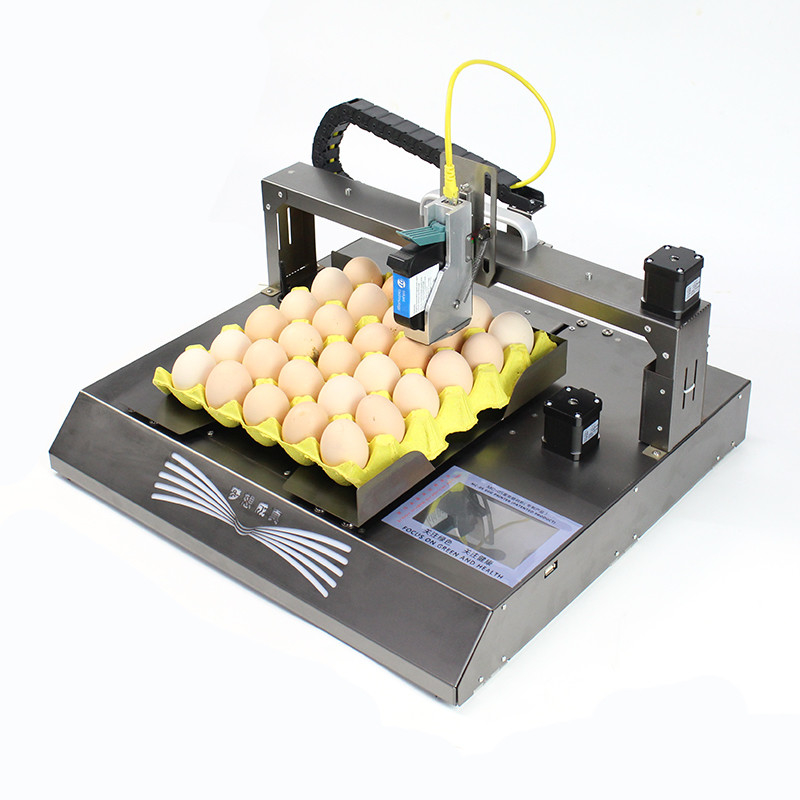 Smart Automatic Egg Image Data di scadenza Stampa a getto d'inchiostro Dimensione di stampa 2-12.7 mm per le uova