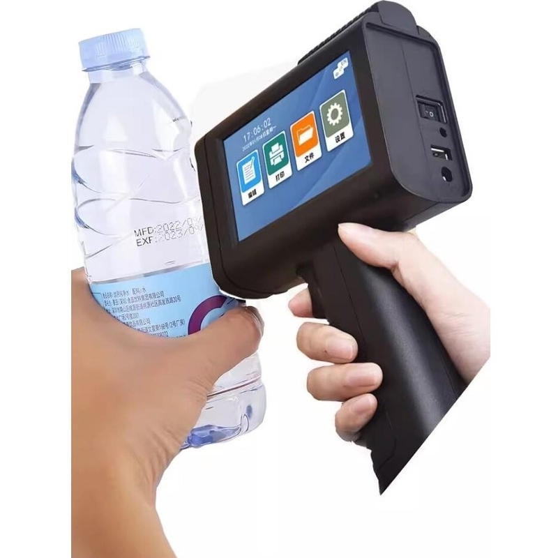 Pistola per stampante a mano monocolore multilingue a codice QR per borsa tessile in vetro